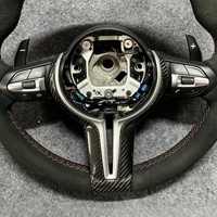 Volant de voiture LED pour BMW M3 M5 F10 F35 F22 F18 F07 F32 F80 E90 F32 F46 F48 F46 F30 F26, volant sport en Alcantara