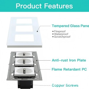 Ubaro Smart Socket Eu <b>Plug</b> 16A Wifi <b>Remote</b> <b>Control</b> Voice Timer Power Monitor - Product Image 3