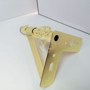 <b>Gold</b> Floral Metal <b>Sofa</b> Feet Hollow Design Durable Furniture Hardware Accessory Modern Minimalist Luxury Style 3332 - Product Image 2