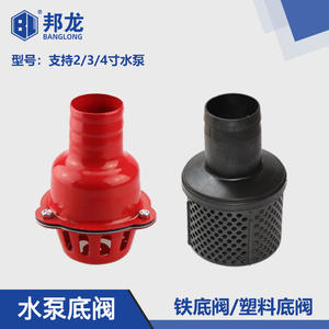 Vanne de retenue légère en fer et plastique de 2 à 4 pouces avec filtre à bride d'entrée pour pompe à eau, accessoires de vanne de fond – En stock - Product Image 3