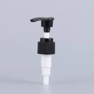 Customized 24/410 28/410 Ribbed Black Foam Shampoo Bottle Pump Head Liquid Soap Dispensers Plastic Lotion Pump For Daily Use
