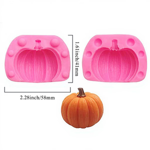 قالب كيك سيليكون على شكل يقطين مخصص بالجملة - صديق للبيئة وغير لاصق لصنع الشموع والصابون وتزيين الشوكولاتة - Product Image 4