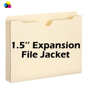 Raccoglitori per Ufficio, 50 per Scatola, Linguette Rinforzate a Taglio Dritto, Formato Lettera, Espansione 1'', Ecologici, Spessore 11pt, Personalizzabili - Product Image 3