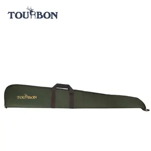Tourbon 사냥 액세서리 패딩 총 슬립 총 범위 보호 가방 운반 무거운 의무 총 케이스 녹색