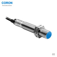 Capteur de proximité magnétique CORON à effet Hall CFJ-A12M-20ANB, portée de détection 20 mm, encastré, M12, blindé, NPN NC10-30VDC, câble 2 m
