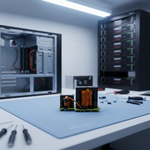 Transformateur de puissance à découpage PQ5050 220V 24V 25A monté sur carte, 10kW, à noyau de ferrite, pour onduleur, transformateurs basse tension - Product Image 3