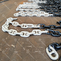 Chaîne d'amarrage marine en bitume noir U2 U3 pour la construction navale