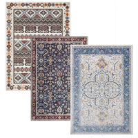 Tapis en fausse fourrure de cachemire de style persan vintage, tapis d'appoint au design oriental classique pour salon, vente en gros, taille et couleur personnalisées