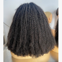 Perruques Lace Front Afro Kinky Bouclées de Qualité Supérieure, Vente en Gros, Extensions de Cheveux Humains pour Femmes