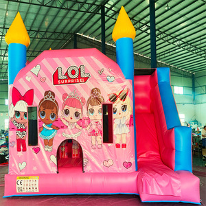 Château <span class=keywords><strong>gonflable</strong></span> commercial en PVC à thème pour enfants, idéal pour la location de fêtes, les centres commerciaux et l'usage domestique - Product Image 3