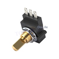 Potenciómetro de Precisión Impermeable TOPVR RV169 en Stock, Reemplaza al R282S, Eje Personalizado, Medio Eje con Opciones de Multi-Resistencia