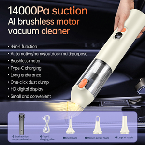 Aspiradora de Mano Inalámbrica de 14000 Pa, 4 en 1, Mini Aspiradora Portátil Inalámbrica para Auto con Función de Soplado y Succión para Limpieza del Hogar y del Auto - Product Image 5