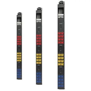 PDU שקע 24 יציאות 13 10A/15A ארון חשמל שקע תקשורת אלומיניום סגסוגת PDU שקע