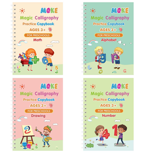 Libro mágico hundido ruso, encuadernado en espiral, aprendizaje educativo, cuadernos <span class=keywords><strong>de</strong></span> escritura a mano, cubierta <span class=keywords><strong>de</strong></span> papel <span class=keywords><strong>de</strong></span> regalo para niños - Product Image 3