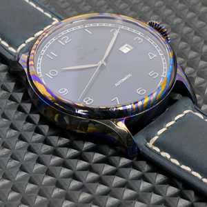 นาฬิกาข้อมือผู้ชายแบบกลไกอัตโนมัติ Miyota ผลิตตามสั่งจากโรงงาน ตัวเรือนสแตนเลส หน้าปัดสีน้ำเงิน กันน้ำ แบบอนาล็อก - Product Image 4