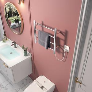 Porte-serviettes électrique en acier inoxydable, <span class=keywords><strong>tube</strong></span> rond, pour la salle de bain, 30W - Product Image 5