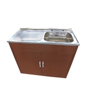 Meubles <span class=keywords><strong>de</strong></span> <span class=keywords><strong>cuisine</strong></span> Armoire <span class=keywords><strong>de</strong></span> base pour évier en acier inoxydable Meubles en métal et acier - Product Image 2