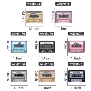 Broche <span class=keywords><strong>de</strong></span> Metal con Diseño <span class=keywords><strong>de</strong></span> Taylor Swift, Cantante Femenina, Mini Colgante con Patrón <span class=keywords><strong>de</strong></span> Disco, Pin <span class=keywords><strong>de</strong></span> Solapa <span class=keywords><strong>de</strong></span> Esmalte Suave - Product Image 6