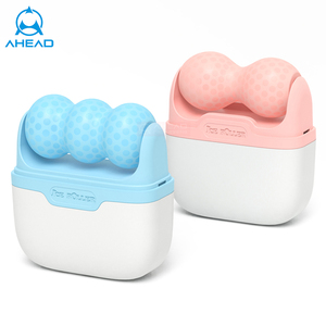 Mini ice globe lip roller ice cube skin rullo facciale stampo a forma di v in silicone doppia testa per il gonfiore degli occhi etichetta privata - Product Image 6