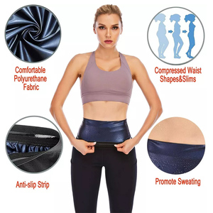 सर्वश्रेष्ठ बॉडी कमर ट्रेनर प्रीमियम पॉलिमर कपड़े सॉना स्लिमिंग बेल्ट कमर ट्रिमर - Product Image 6