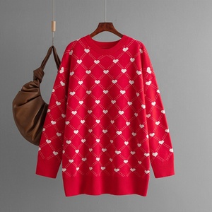 <span class=keywords><strong>Pull</strong></span> en tricot long à motif jacquard, nouvelle collection automne-hiver, grande taille - Product Image 4