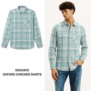 Camisa Oxford a Cuadros de Algodón para Hombre, Corte Slim Fit, Informal y Formal, Manga Larga, Calidad de Exportación, Proveedor Mayorista - Product Image 4