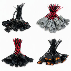 Connecteur de faisceau de câbles 2 broches 2 conducteurs en cuivre étamé isolé PVC, étanche IP67, pour applications automobiles, motos et contrôle industriel basse tension - Product Image 2