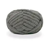 Crochet tricoté à la main en Chenille, 1 pièce, Super épais, pour couverture de tapis, aiguille circulaire de 20mm, Crochet de 25mm