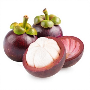 Mangostán Tailandés Orgánico Fresco Grado A, Dulce y Jugoso, Empacado en Caja, Lleno de Vitaminas y Antioxidantes, Listo para Disfrutar, Khey TaladThai 8kg - Product Image 1