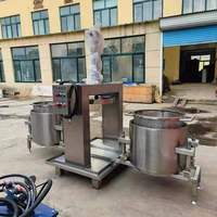 Hydraulische fruitpersmachine, twee modellen: enkel- en dubbeltank