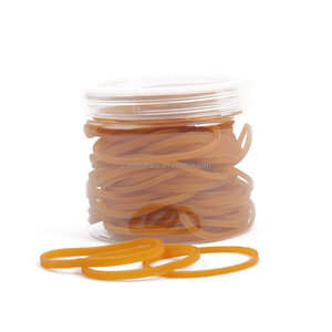 100% elastico in gomma naturale trasparente durevole elastico morbido elastico giallo 100 pz - Product Image 1