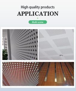 Plafond en plâtre perforé plaques de plâtre carreaux de plafond suspendu cloisons sèches - Product Image 6