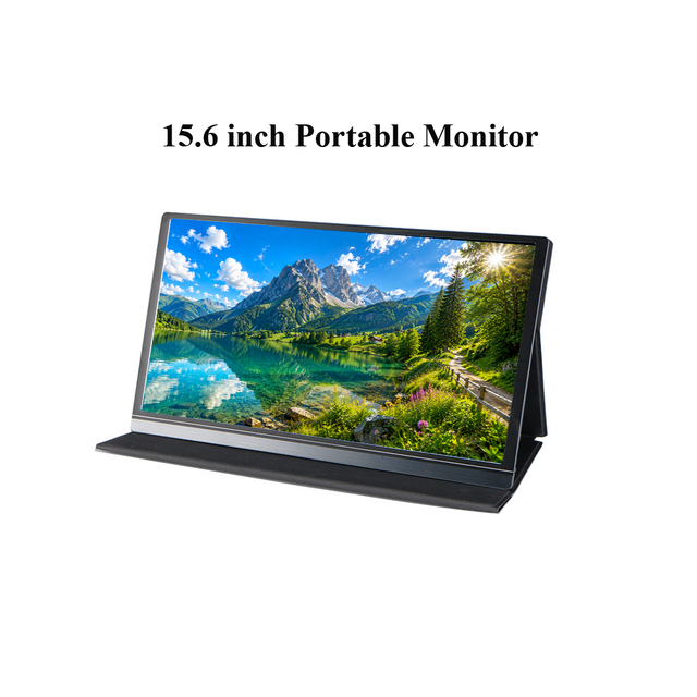 15.6 Inch Portable Monitor Full HD 1080P Type C/HDMI/Headphone Jack  External Display for Laptop PC Gaming IPS Screen Extender