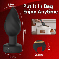 Anneau de contrôle à distance lumineux, plug anal, 10 fréquences de vibration, masseur de prostate, vibrateur pour hommes et femmes