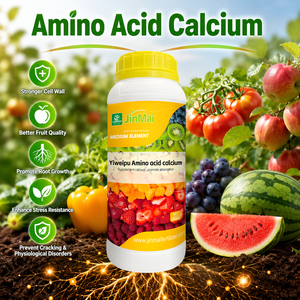 Fertilizante Agrícola Soluble en Agua, Aminoácidos Quelados con Calcio y Zinc, Fertilizante Líquido con Glucano <span class=keywords><strong>para</strong></span> Mejorar la Firmeza de las Frutas - Product Image 1