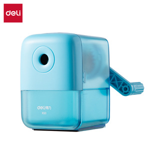 Deli X60 Pencil Sharpener Geometric Design Manual Hand Crank Automatic Feeder For Students Children - Product Image 5