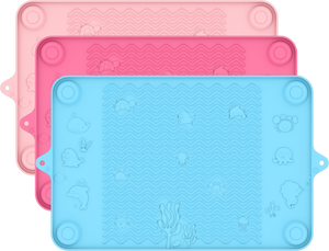 Tapis <span class=keywords><strong>de</strong></span> jeu à <span class=keywords><strong>ventouse</strong></span> en Silicone <span class=keywords><strong>de</strong></span> qualité alimentaire pour bébé et enfant, napperon alimentaire avec bords surélevés - Product Image 4