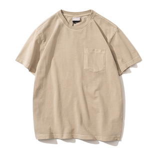 <span class=keywords><strong>T</strong></span>-<span class=keywords><strong>Shirt</strong></span> Casual da <span class=keywords><strong>Uomo</strong></span> <span class=keywords><strong>con</strong></span> Tasca 100% Cotone Vestibilità Ampia Anti-Piega Ecologica OEM - Product Image 2
