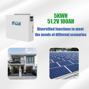 แบตเตอรี่ลิเธียมติดผนัง 100AH 51.2V 5KWH สำหรับเก็บพลังงานภายในบ้าน ความจุสูง พร้อมระบบ BMS สำหรับระบบพลังงานแสงอาทิตย์แบบออฟกริด - Product Image 3