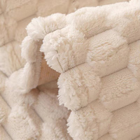 Tissu en flanelle de haute qualité en gros, motif tortue dorée, pour couverture de maison, jouet en peluche à granules gingham, pyjama