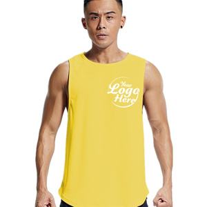 Trendy Men's <b>Tank</b> <b>Tops</b> Customized <b>Loose</b> Style Hip Hop Street Vest Solid Color with Comfortable Breathability Regular Vest - Product Image 3
