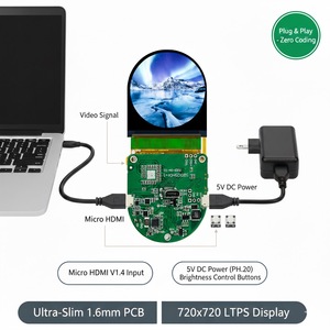 TDO 1.25 Inch 720x720 120Hz FAST LCD Module Driver Board 400 Nits IPS All-View High PPI Industrial AR HMD Thermal Imaging <strong>Dental</strong> - Product Image 3