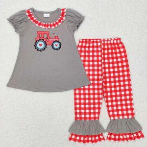 Ensemble décontracté sans manches en Spandex/Polyester écoresponsable motif Cœur Voiture Rouge Amour Garçon - Product Image 2