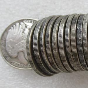 Gaya antik Amerika setengah dolar berjalan Liberty 1916-1947 koin peringatan kuningan logam berlapis perak dengan pencetakan Digital - Product Image 2