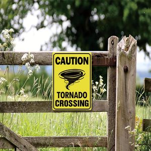ป้ายเตือนพายุทอร์นาโด ป้ายเตือนสภาพอากาศกลางแจ้งที่ทนทานสำหรับริมถนน สถานที่ก่อสร้าง และพื้นที่สาธารณะ - Product Image 3