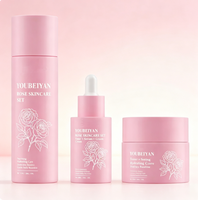 Crème Tonique Bio à la Rose, Sérum Visage Anti-Âge et Anti-Rides Éclaircissant et Blanchissant à la Vitamine C et à l'Acide Hyaluronique, Marque Privée OEM