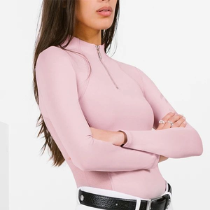 Veste d'équitation sans couture à manches longues, nouveau design, pour la salle de sport et les activités de plein air, veste d'équitation - Product Image 1