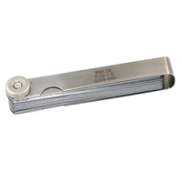 Jeu de 32 jauges d'épaisseur en acier inoxydable de haute précision, métriques/im impériales, 0,02-1 mm, outil de mesure de l'épaisseur de joint en forme de cale