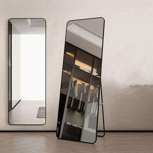 Trending Products 2025 Custom Arch Shape Floor <b>Full</b> <b>Length</b> Body Dressing Espejos Black Gold Metal Frame Standing Miroir Wall Hanging Bathroom <b>Mirrors</b> Living Room Furniture Custom - Product Image 5