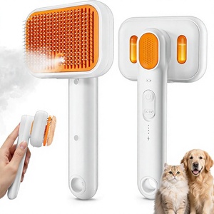 2026 Accesorios para Mascotas Cepillo de Vapor 3 en 1 para Perros y Gatos, Herramienta de Aseo con Pulverizador Silencioso, Peine Pulverizador Autolimpiante con Ventana de Agua Visible, Extra - Product Image 1